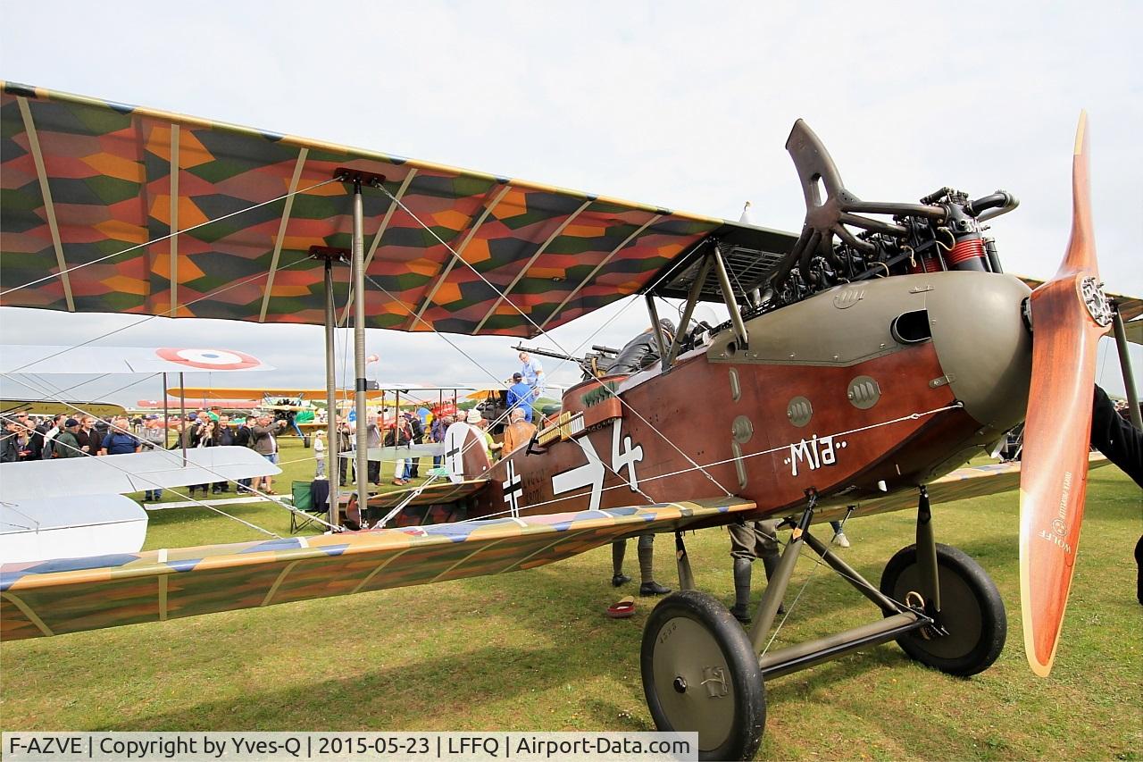 F-AZVE, LVG C.VI  Replica C/N MF-01, LVG C.VI Replica, Static display, La Ferté-Alais Airfield (LFFQ) Air Show 2015