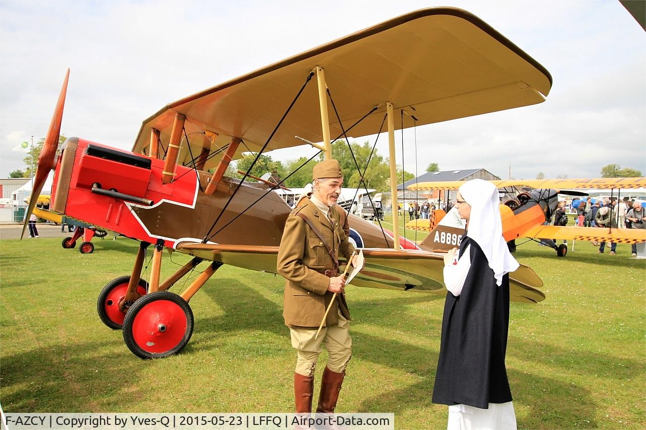 F-AZCY, Royal Aircraft Factory SE-5A Replica C/N 03, Royal Aircraft Factory SE-5, Static display, La Ferté-Alais Airfield (LFFQ) Air Show 2015