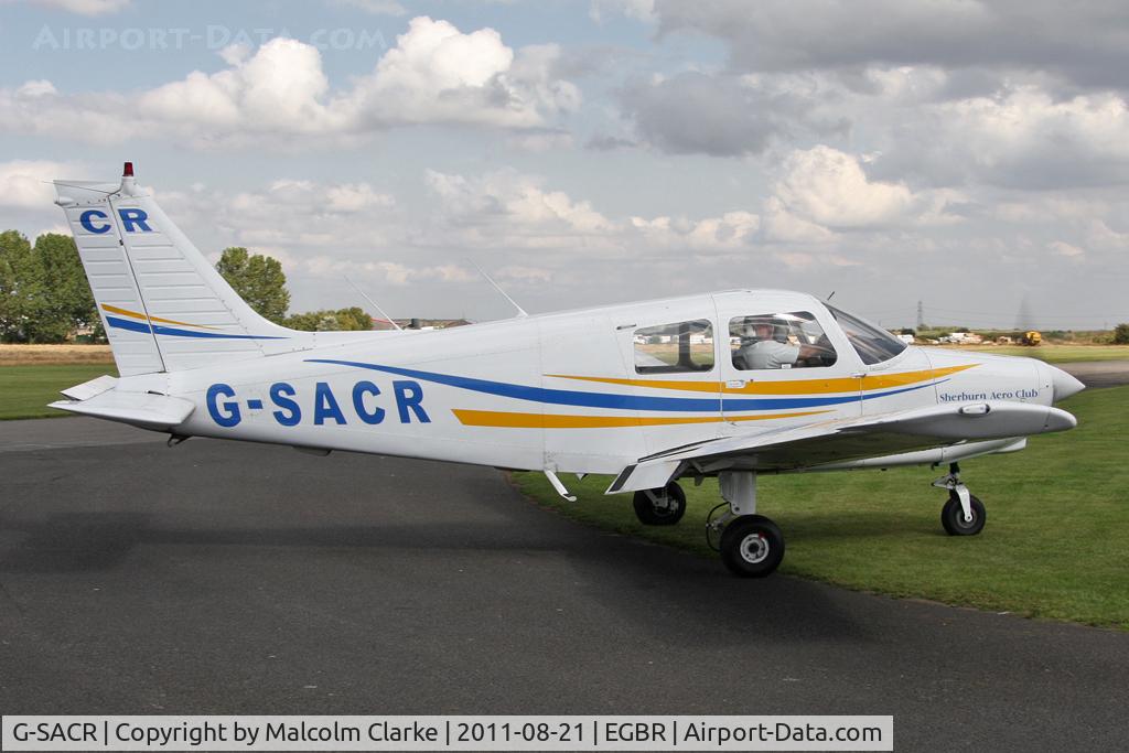 G-SACR, 1988 Piper PA-28-161 Cadet C/N 2841046, Piper PA-28-161 Cadet at The Real Aeroplane Company's Summer Fly-In, Breighton Airfield, August 21st 2011.