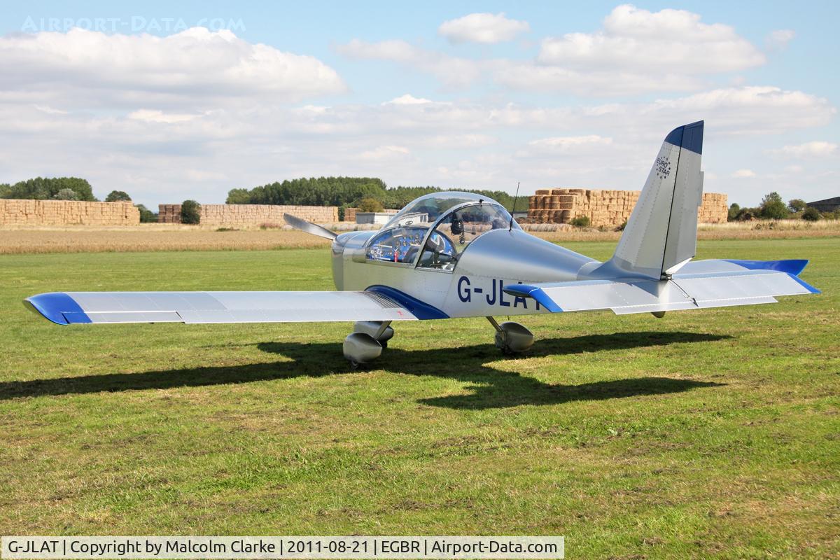 G-JLAT, 2003 Aerotechnik EV-97 Eurostar C/N PFA 315-14068, Aerotechnik EV-97 Eurostar at The Real Aeroplane Company's Summer Fly-In, Breighton Airfield, August 21st 2011.