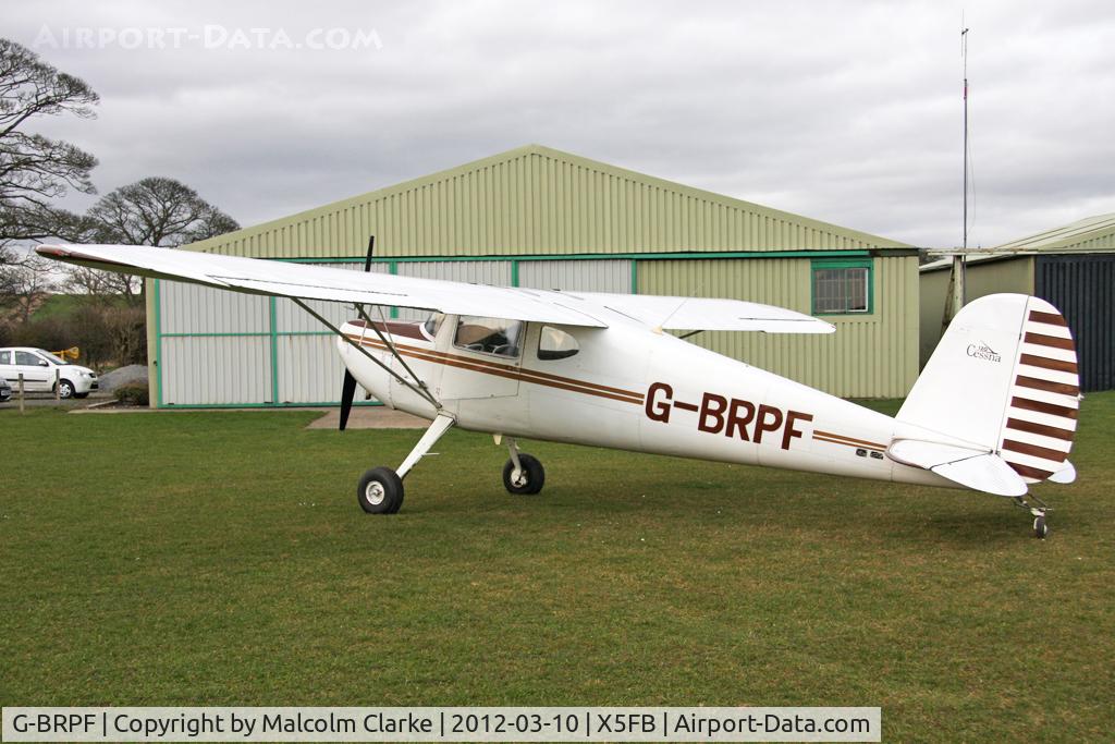G-BRPF, 1946 Cessna 120 C/N 9902, Cessna 120 at Fishburn Airfield, March 10th 2012.