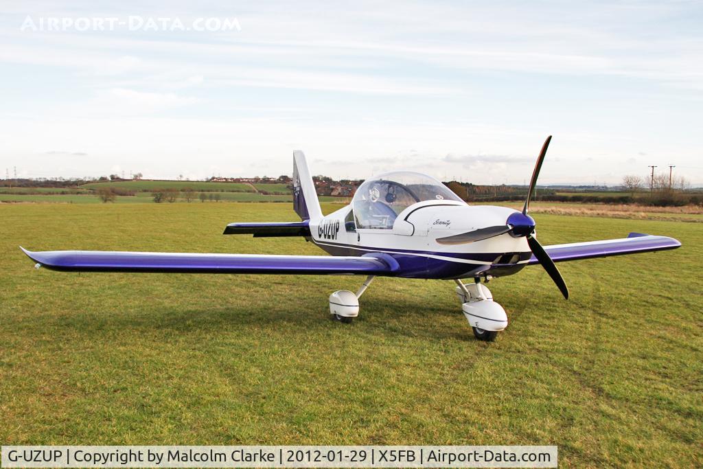G-UZUP, 2006 Aerotechnik EV-97A Eurostar C/N PFA 315A-14528, Aerotechnik EV-97 Eurostar, Fishburn Airfield, January 2012.