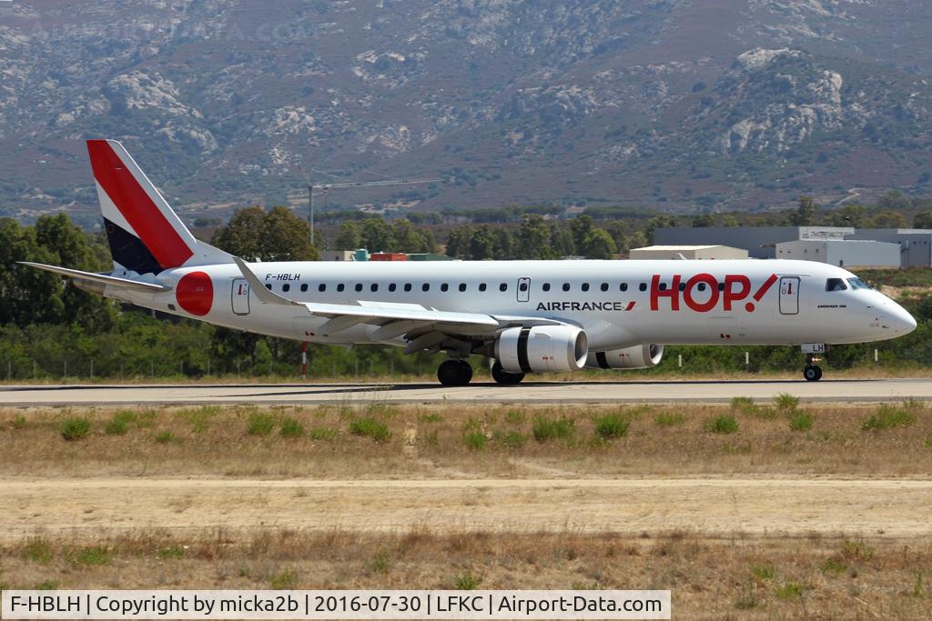 F-HBLH, 2009 Embraer 190LR (ERJ-190-100LR) C/N 19000266, Landing