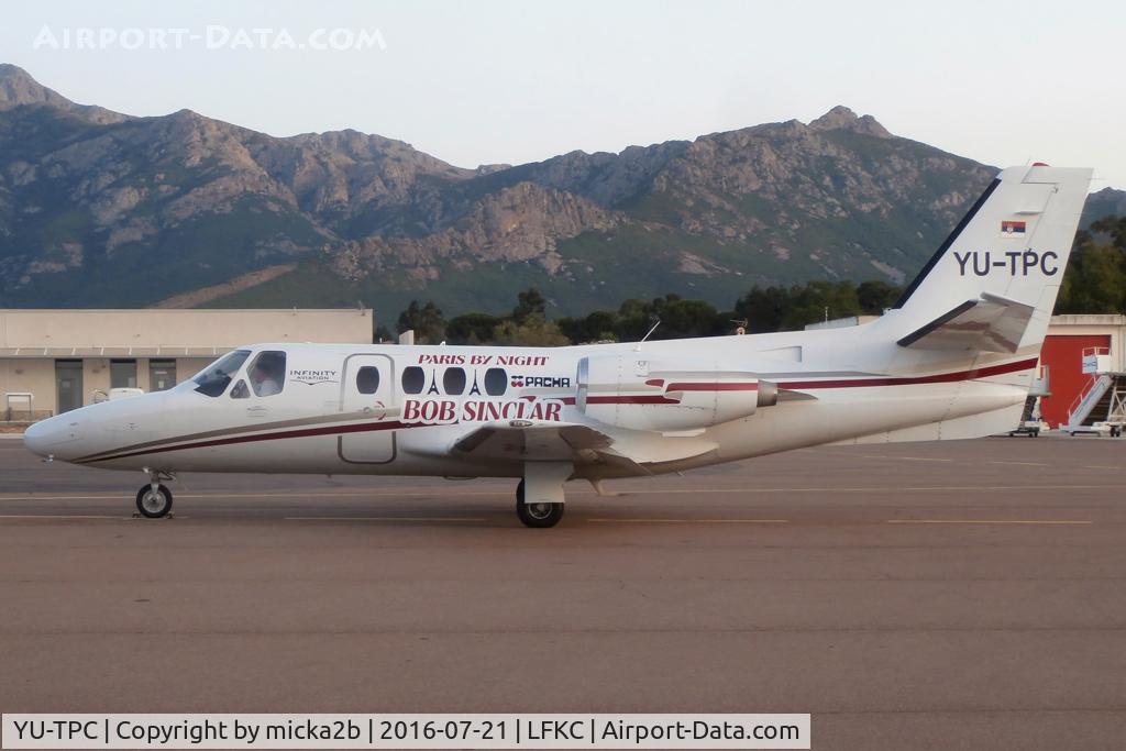 YU-TPC, 1978 Cessna 500 Citation I C/N 500-0392, Parked. With DJ Bob Sinclar on board from Malta