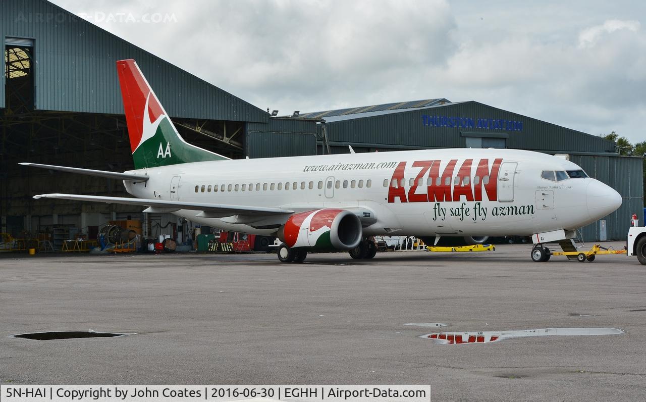 5N-HAI, 1998 Boeing 737-36N C/N 28570, At European Avn