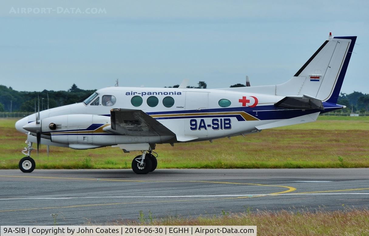 9A-SIB, 1981 Beech C90 King Air C/N LJ-993, Taxiing on arrival