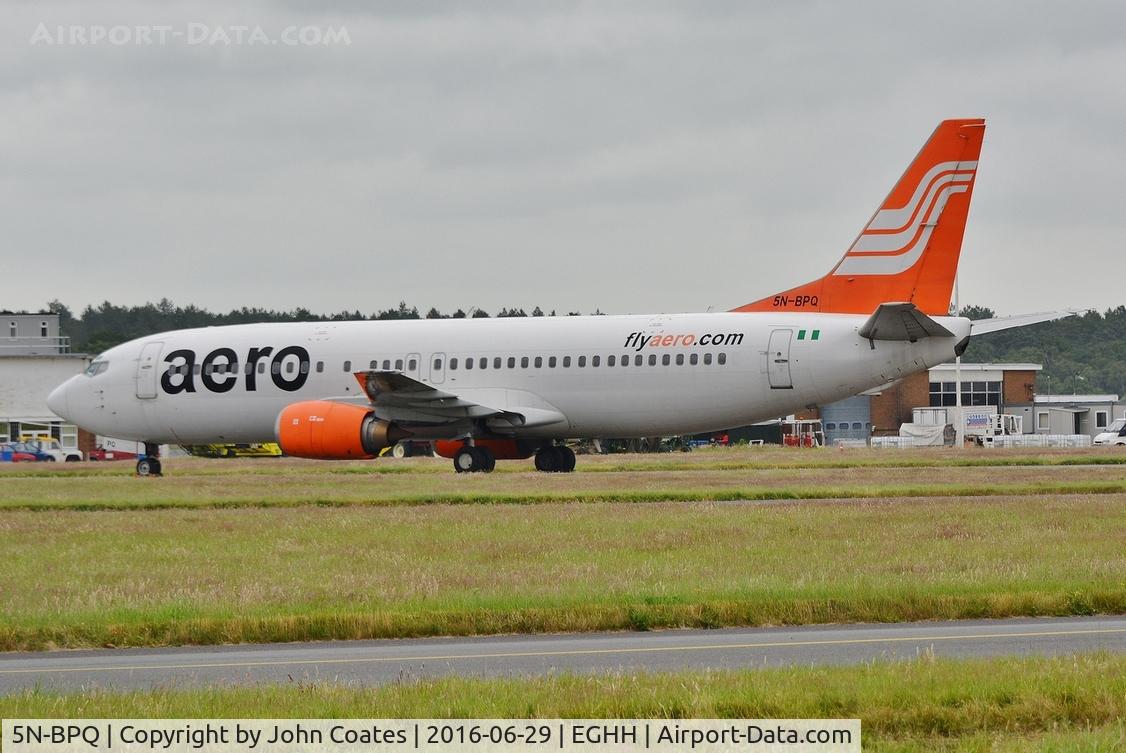 5N-BPQ, Boeing 737-400 C/N 29201, Lasham diversion