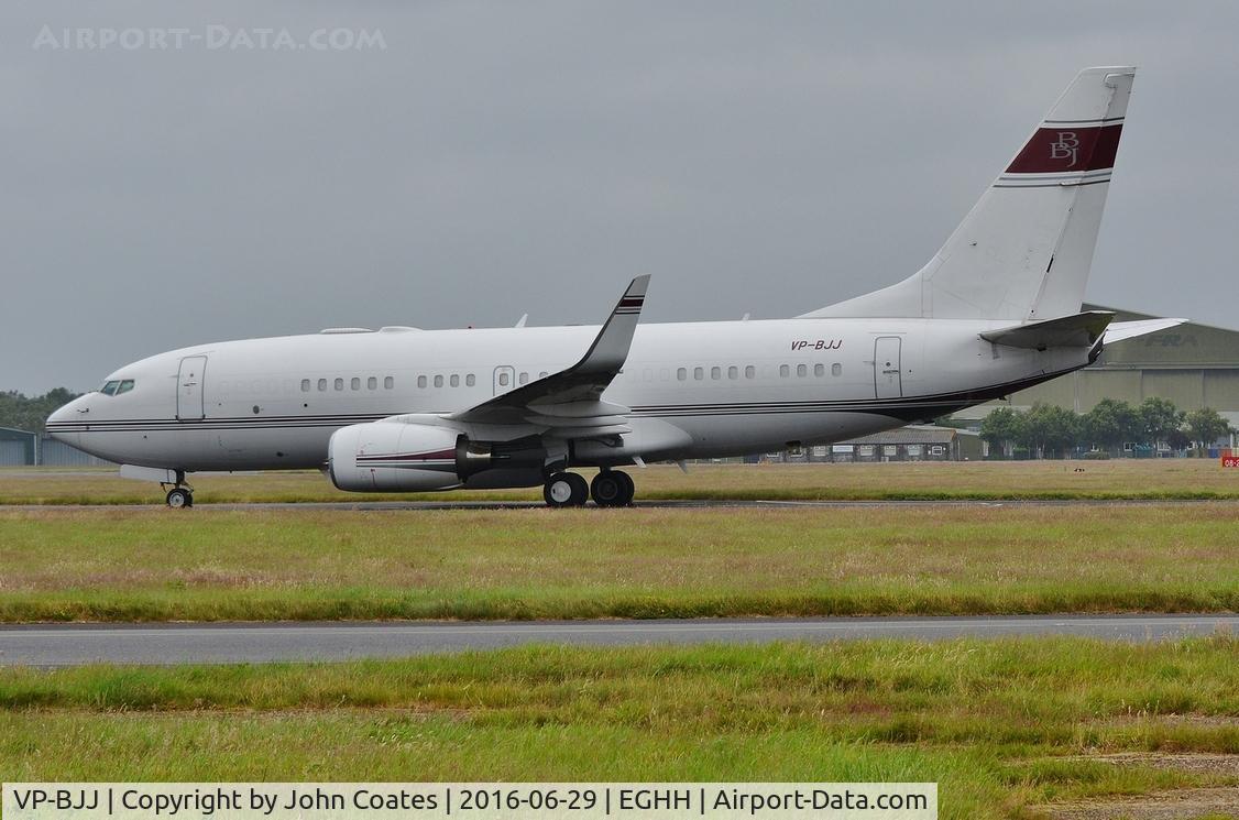 VP-BJJ, 1999 Boeing 737-7BC BBJ C/N 30330, Private visitor