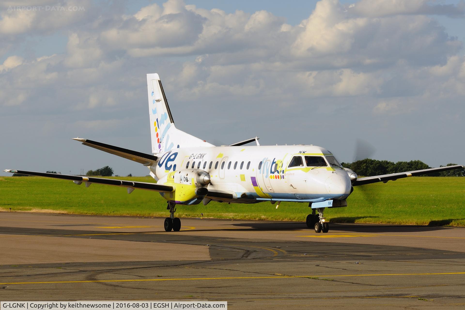 G-LGNK, 1990 Saab 340B C/N 340B-185, Arriving for some well deserved paintwork.
