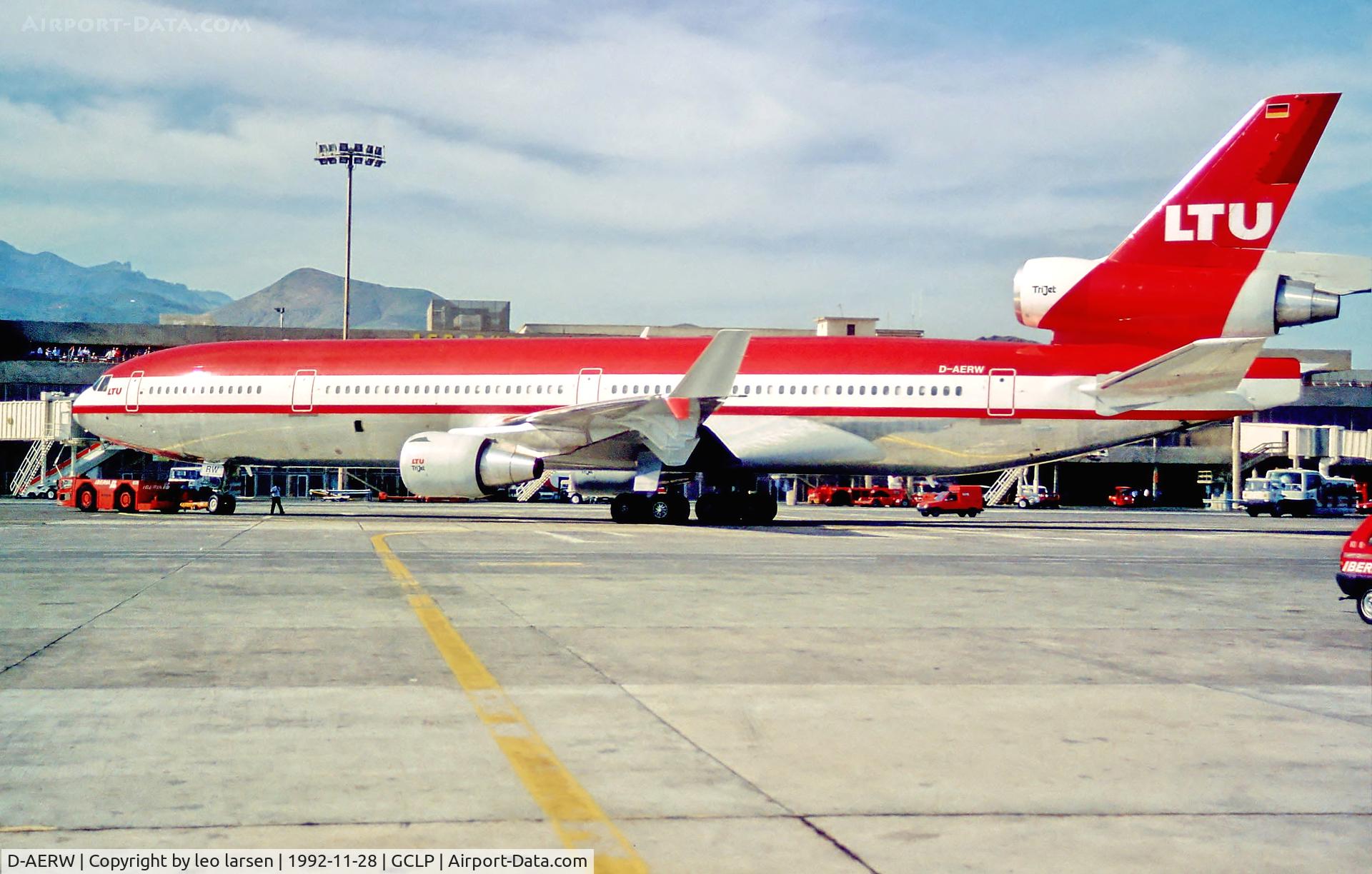 D-AERW, 1992 McDonnell Douglas MD-11 C/N 48485, Las Palmas 28.11.92