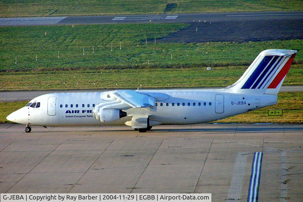 G-JEBA, 1990 British Aerospace BAe.146-300 C/N E3181, BAe 146-300 [E3181] (British European/ Flybe) Birmingham Int'l~G 29/11/2004