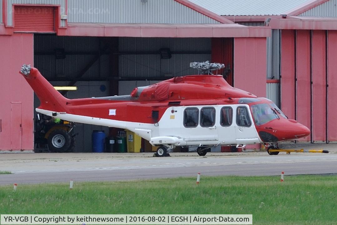 YR-VGB, 2014 AgustaWestland AW-139 C/N 41375, Registration from information supplied could be wrong ? One of two delivered by road.