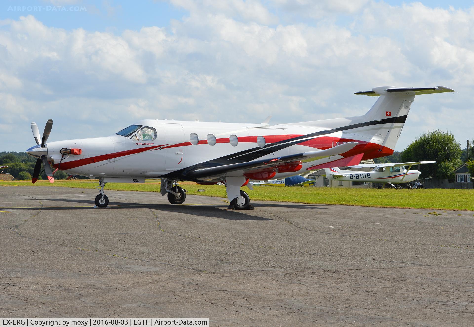 LX-ERG, 2015 Pilatus PC-12/47E C/N 1564, Pilatus PC-12/47E at Fairoaks.