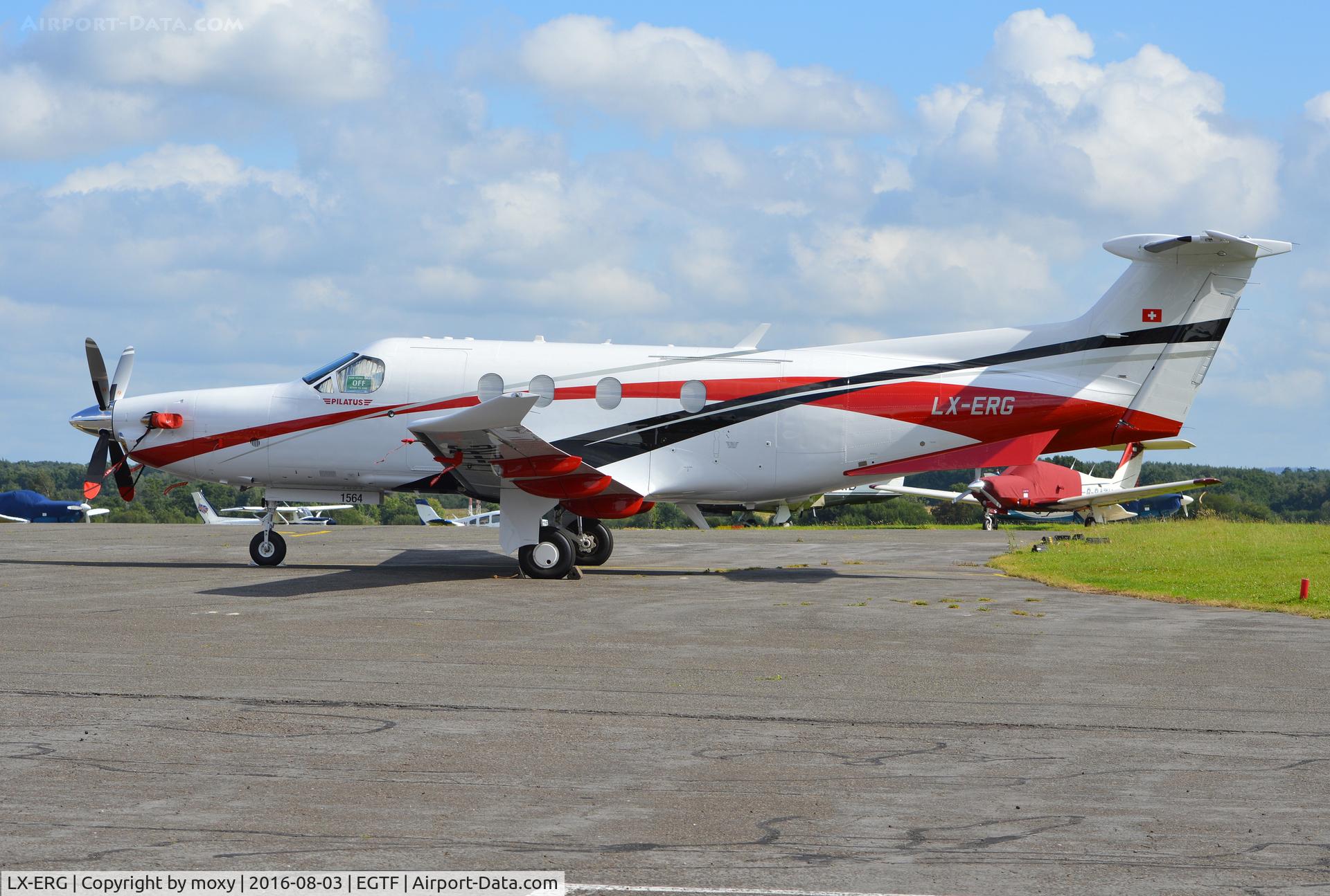 LX-ERG, 2015 Pilatus PC-12/47E C/N 1564, Pilatus PC-12/47E at Fairoaks.