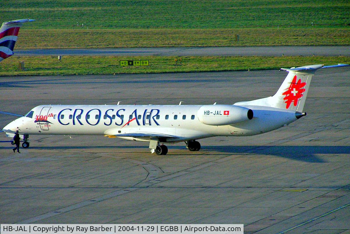 HB-JAL, 2001 Embraer ERJ-145LU C/N 1945400, Embraer ERJ-145LU [145400] (Crossair) Birmingham Int'l~G 29/11/2004