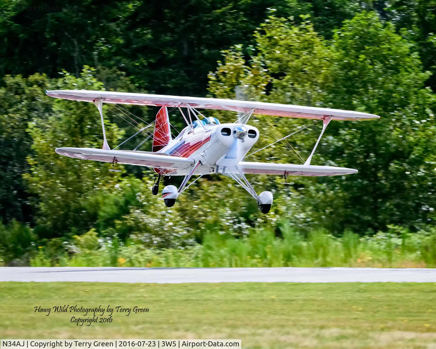 N34AJ, 1973 Stolp SA-300 Starduster Too C/N 185, 2016 North Cascades Vintage Aircraft Museum Fly-In