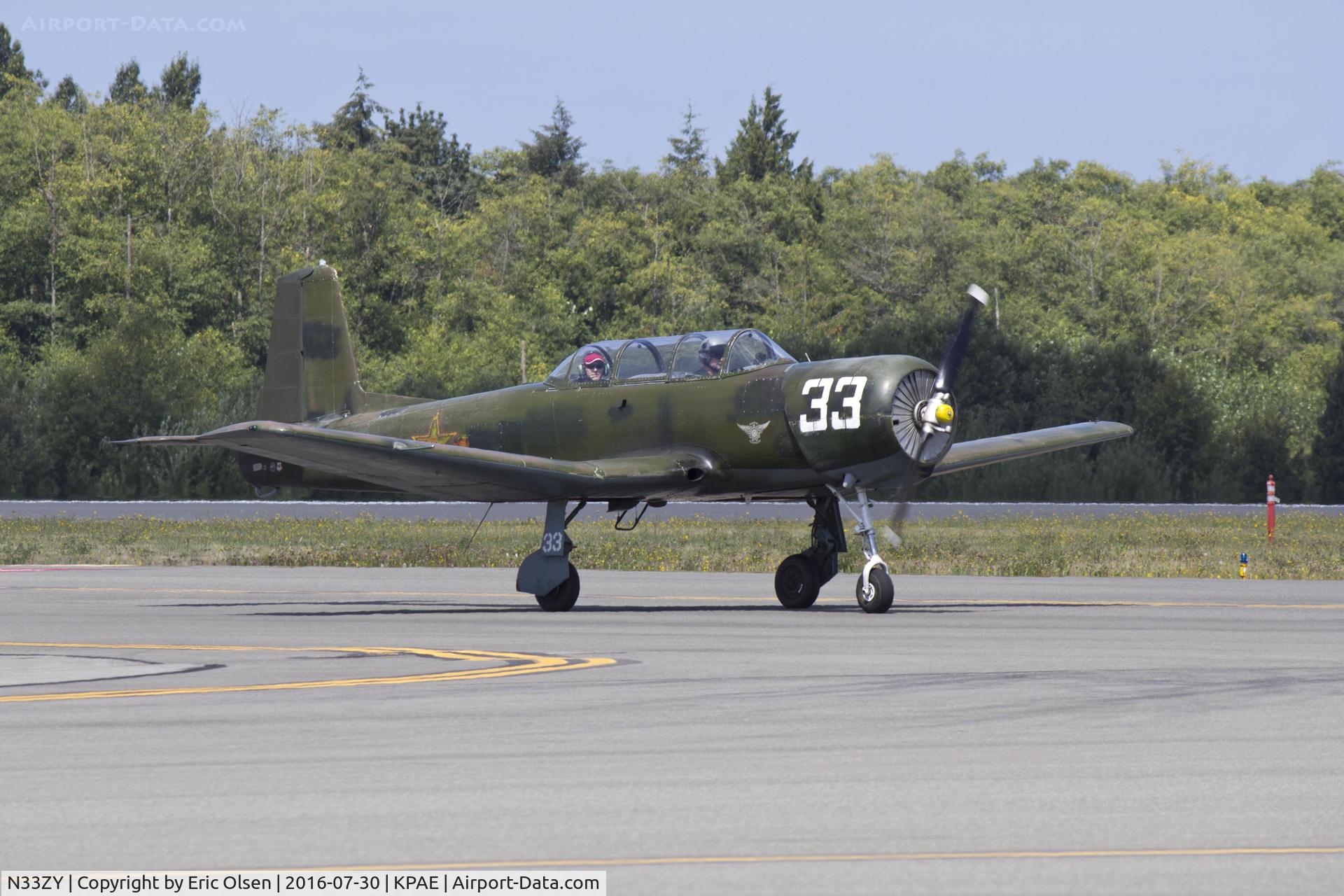 N33ZY, Nanchang CJ-6A C/N 4532014, CJ-6A taxing in