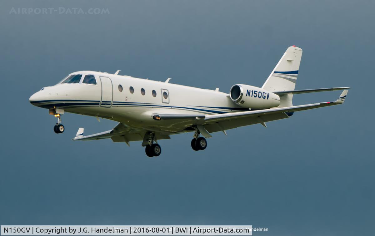 N150GV, 2007 Israel Aircraft Industries Gulfstream G150 C/N 201, On final to 33L.