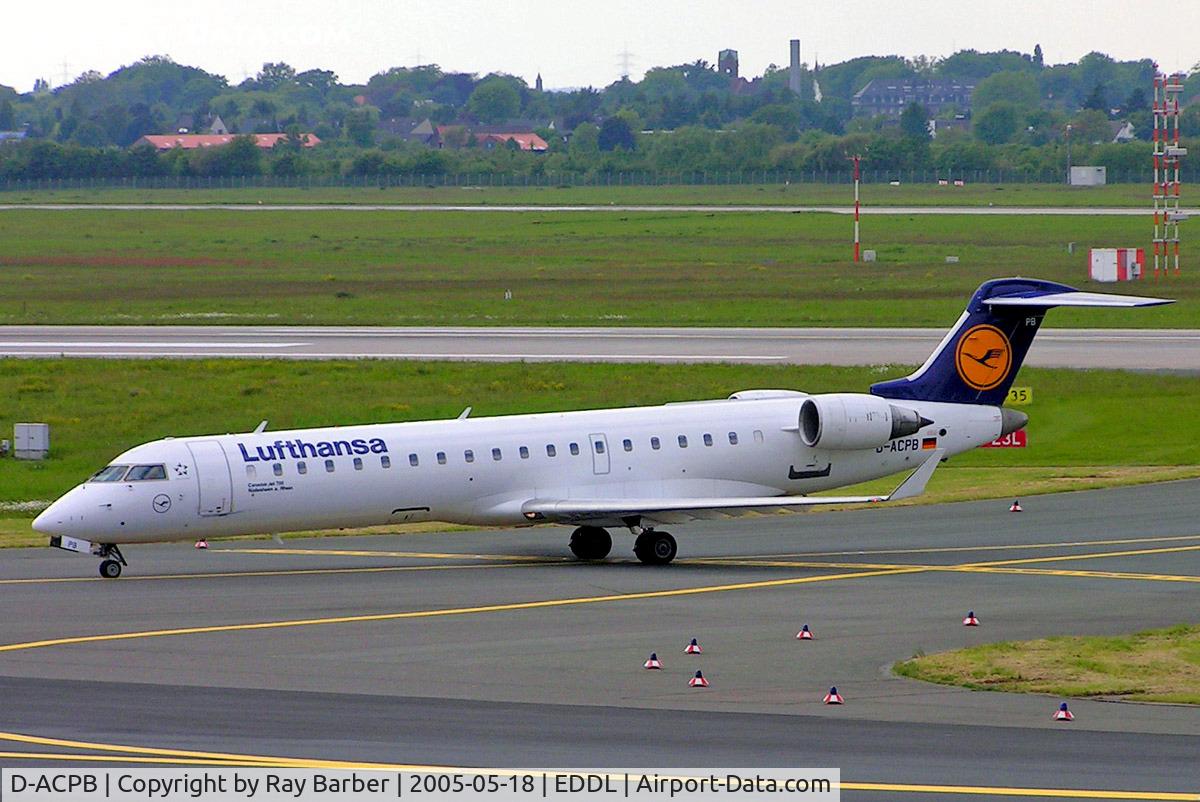D-ACPB, 2001 Canadair CRJ-701ER (CL-600-2C10) Regional Jet C/N 10013, Canadair CRJ-700 [10013] (Lufthansa Regional/Cityline) Dusseldorf~D 18/05/2005