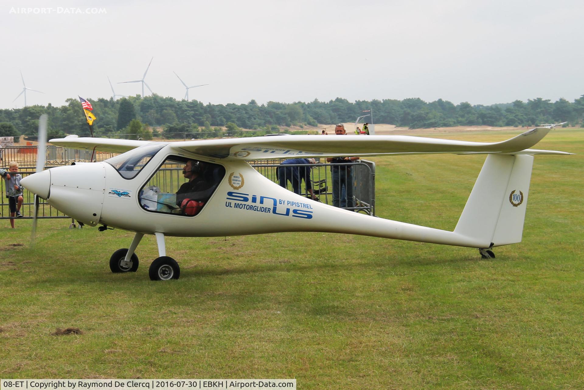 08-ET, Pipistrel Sinus Motorglider C/N 100S9120303, Keiheuvel fly in 2016.