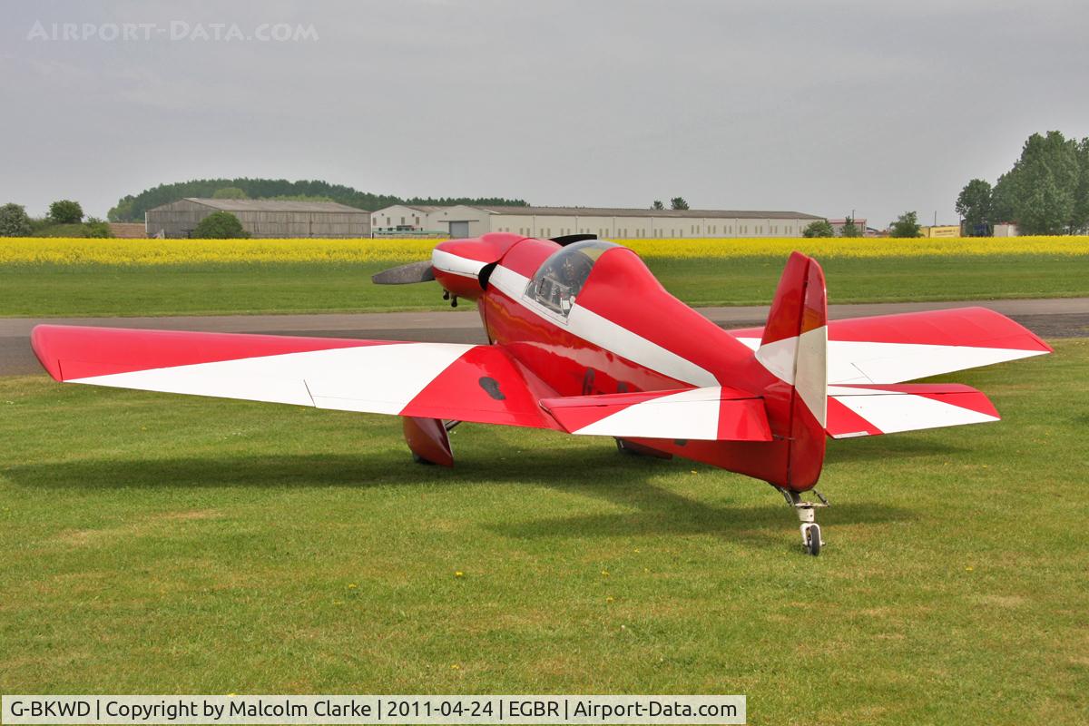 G-BKWD, 1996 Taylor JT-2 Titch C/N PFA 060-10232, Taylor JT-2 Titch at Breighton Airfield in April 2011.