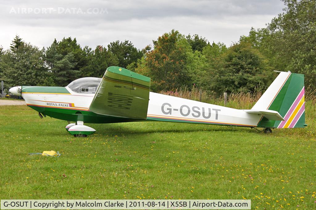 G-OSUT, 1995 Scheibe SF-25C Falke C/N 44588, Scheibe SF-25C Falke at The Yorkshire Gliding Club, Sutton Bank, North Yorkshire, August 14th 2011.