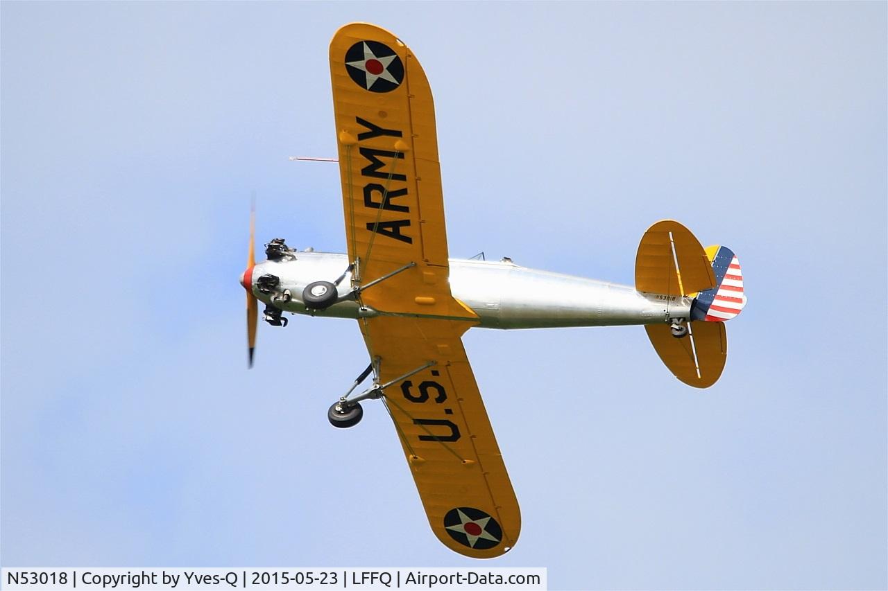 N53018, 1941 Ryan Aeronautical ST3KR C/N 1164, Ryan Aeronautical ST3KR, On display, La Ferté-Alais airfield (LFFQ) Airshow 2015