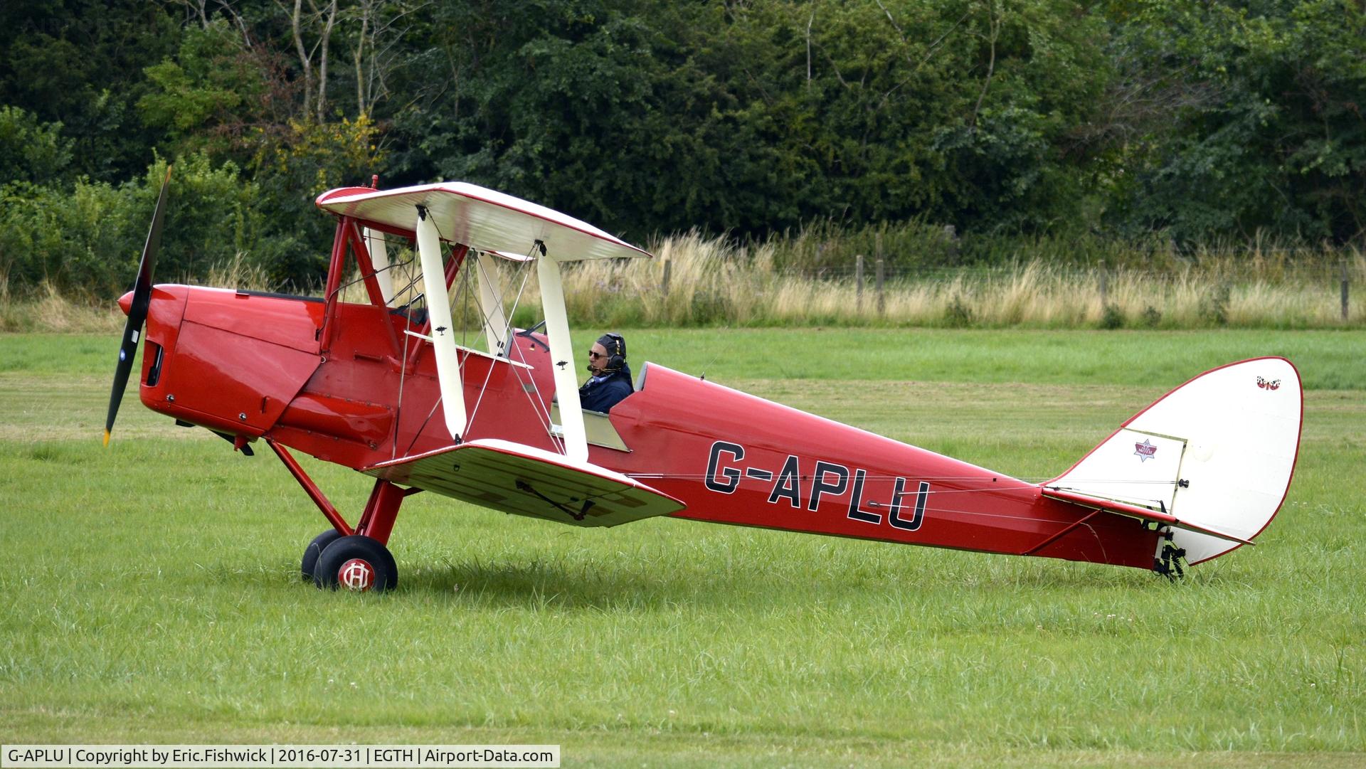 G-APLU, 1941 De Havilland DH-82A Tiger Moth II C/N 85094, x. G-APLU at 'A Gathering of Moths,' Old Warden Aerodrome, Beds.