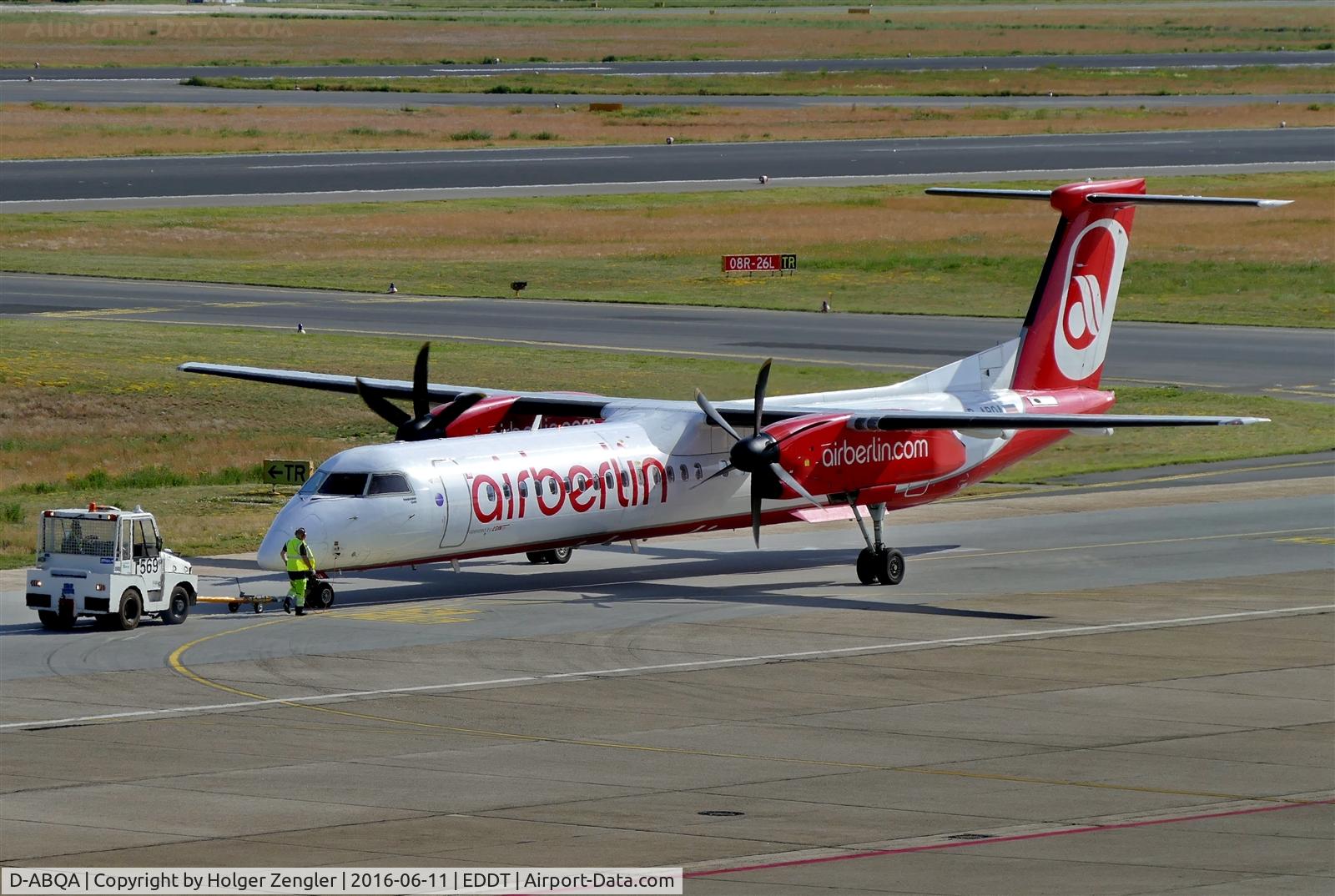 D-ABQA, 2008 De Havilland Canada DHC-8-402Q Dash 8 C/N 4223, TXL waving good bye tour no.4 since 2011