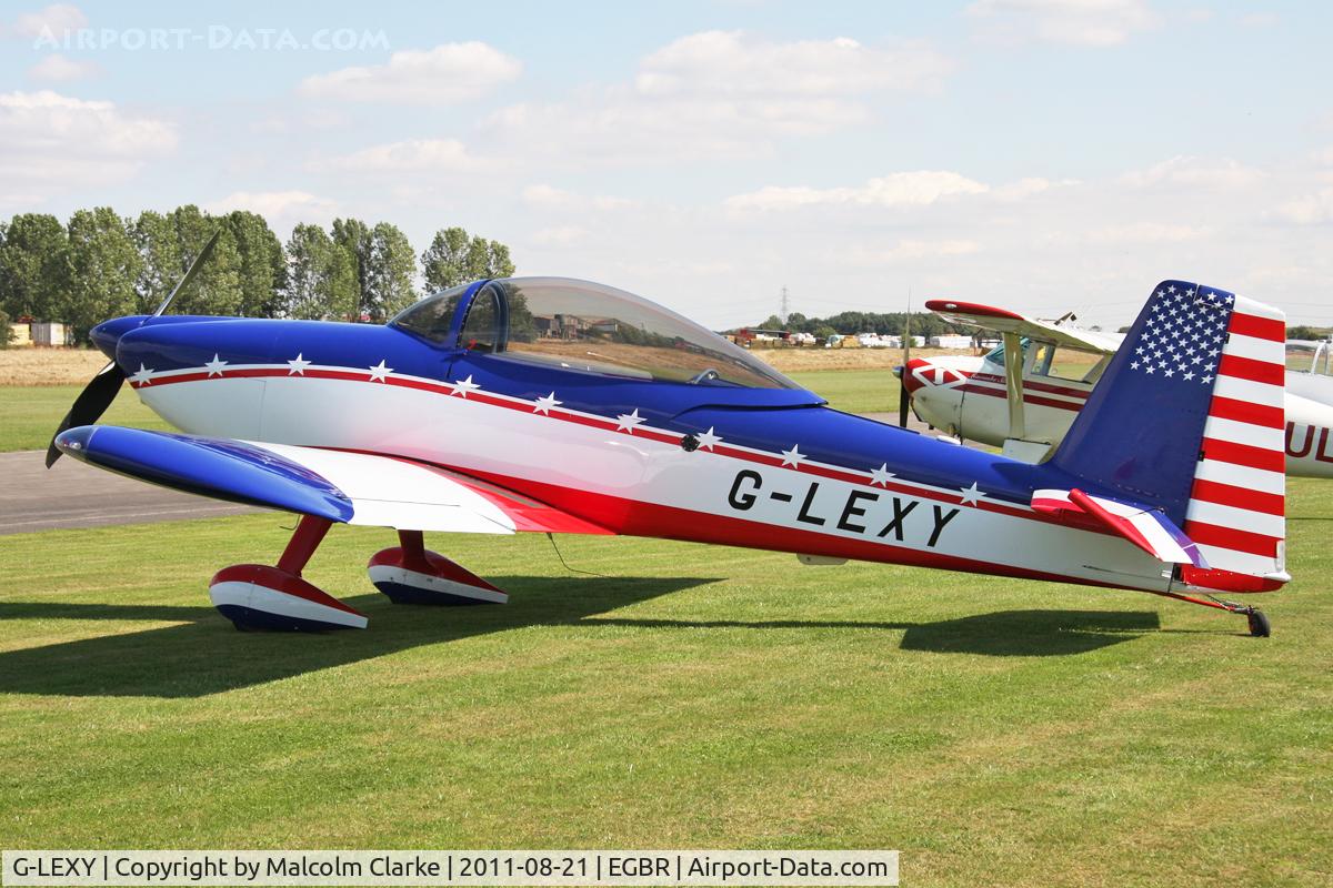 G-LEXY, 2010 Vans RV-8 C/N 303-14756, Vans RV-8 at The Real Aeroplane Company's Summer Fly-In, Breighton Airfield, August 21st 2011.