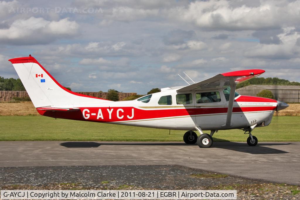 G-AYCJ, 1968 Cessna TP206D Turbo Super Skylane C/N T206-0552, Cessna TP206D Super Skylane at Breighton Airfield's Summer Fly-In, August 2011.