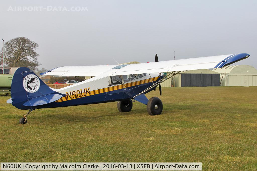 N60UK, 2008 Aviat A-1C-180 Husky C/N 3006, Aviat A-1C-180, Fishburn Airfield, March 2016.