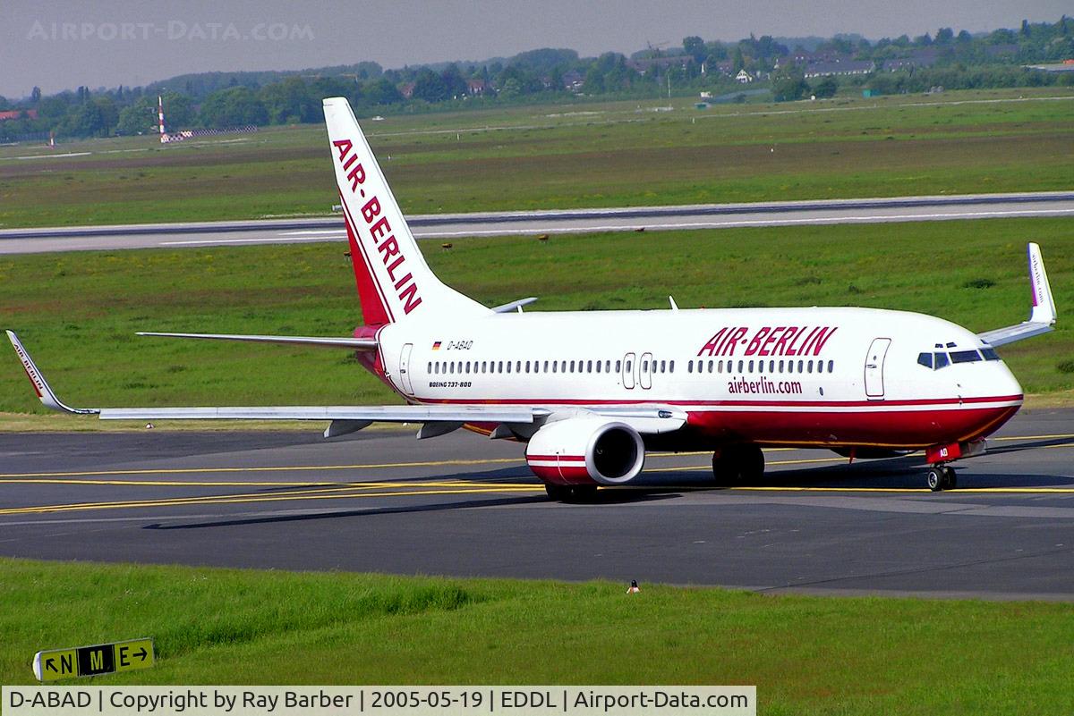 D-ABAD, 2000 Boeing 737-86J C/N 30876, Boeing 737-86J [30876] (Air Berlin) Dusseldorf~D 19/05/2005