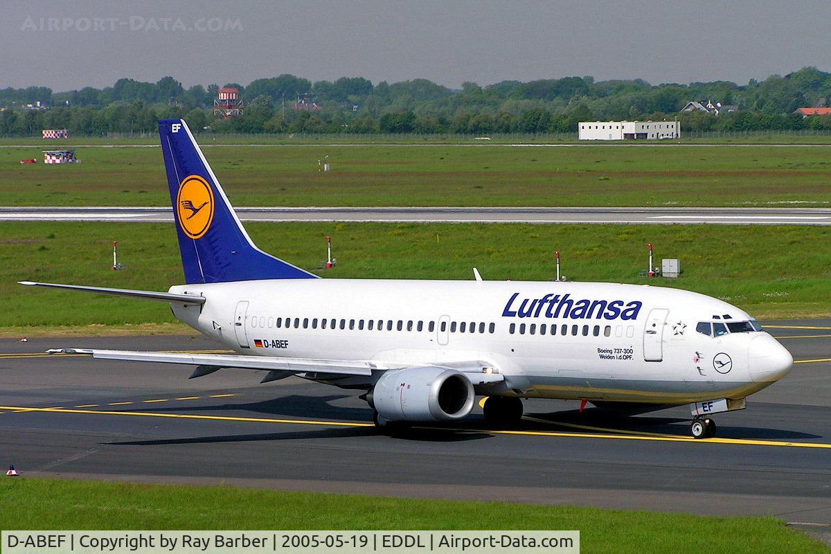 D-ABEF, 1991 Boeing 737-330 C/N 25217, Boeing 737-330 [25217] (Lufthansa) Dusseldorf~D 19/05/2005
