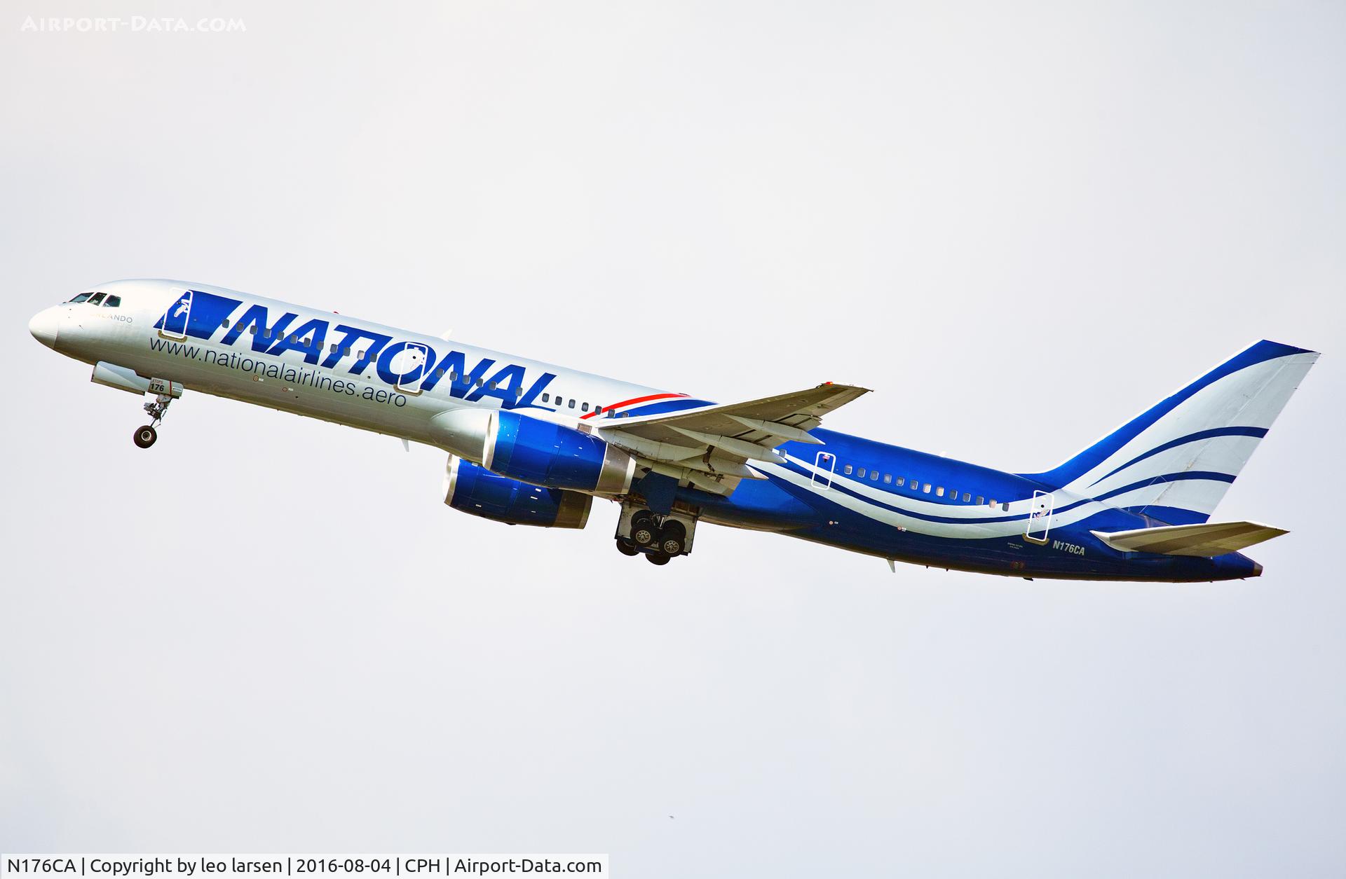 N176CA, 1990 Boeing 757-28A C/N 24543, Copenhagen T/O R-22R 4.8.16