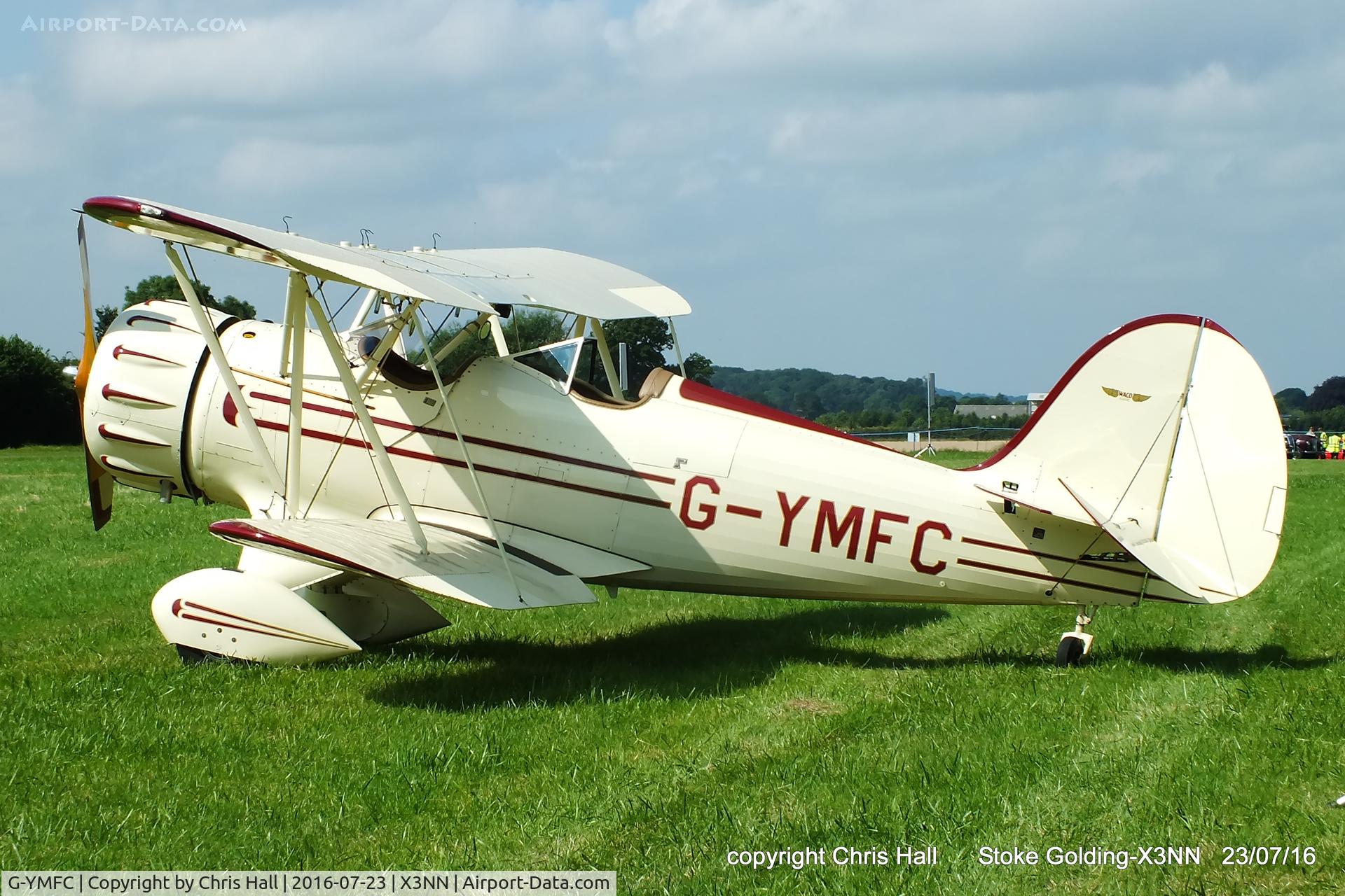 G-YMFC, 1990 Classic Aircraft Corp Waco YMF C/N F5033, Stoke Golding Stakeout 2016