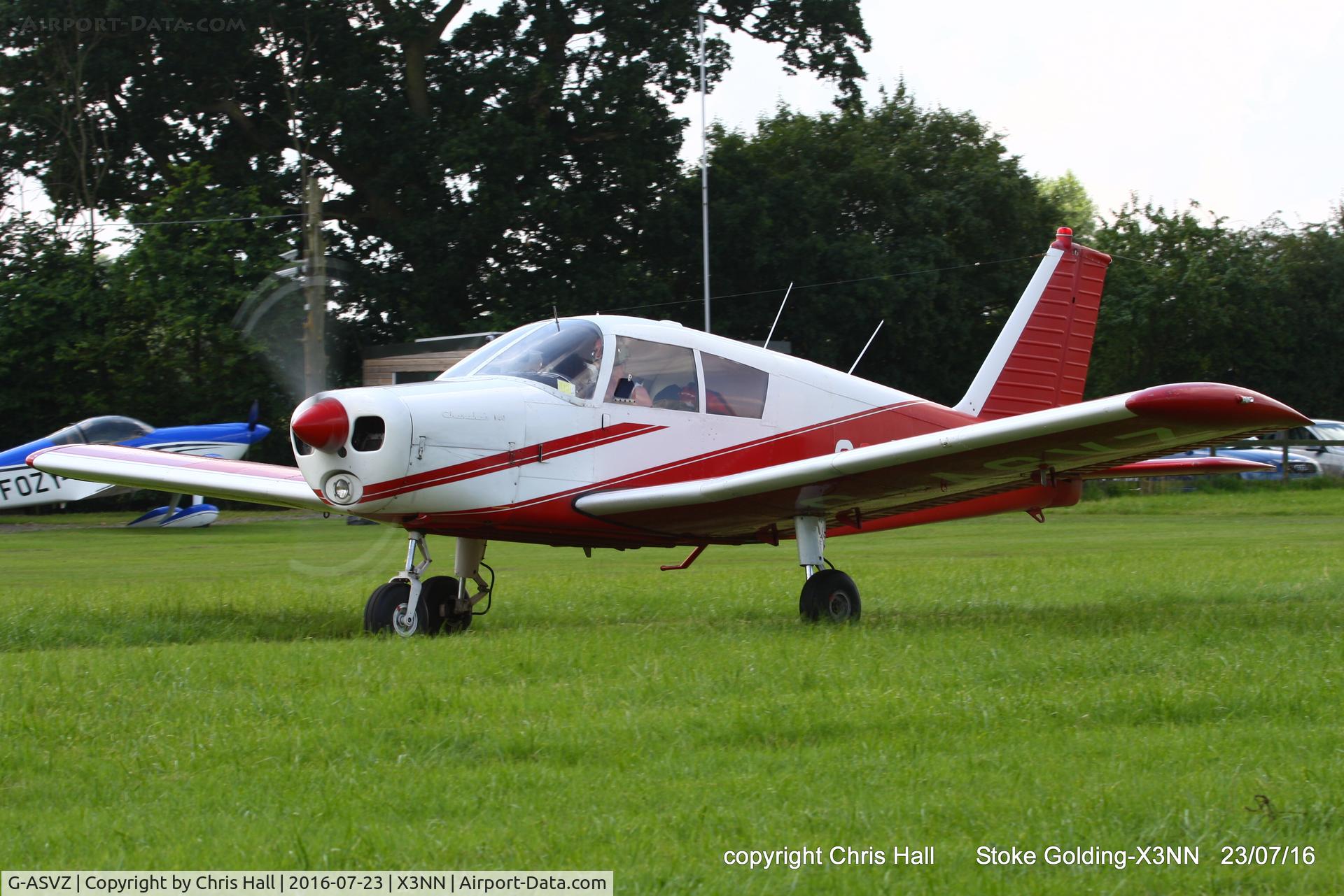 G-ASVZ, 1964 Piper PA-28-140 Cherokee C/N 28-20357, Stoke Golding Stakeout 2016