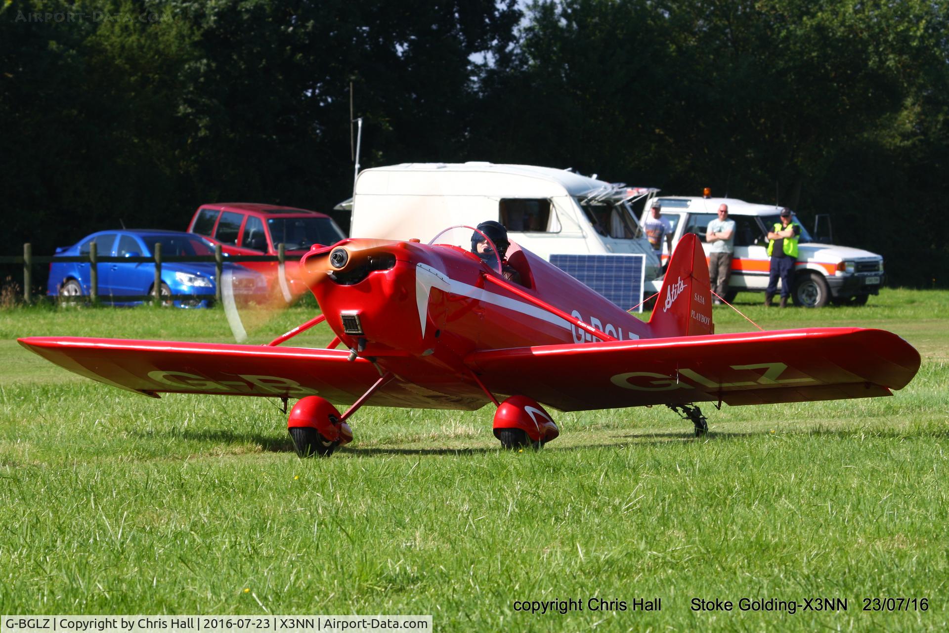 G-BGLZ, 1973 Stits SA-3A Playboy C/N 71-100, Stoke Golding Stakeout 2016