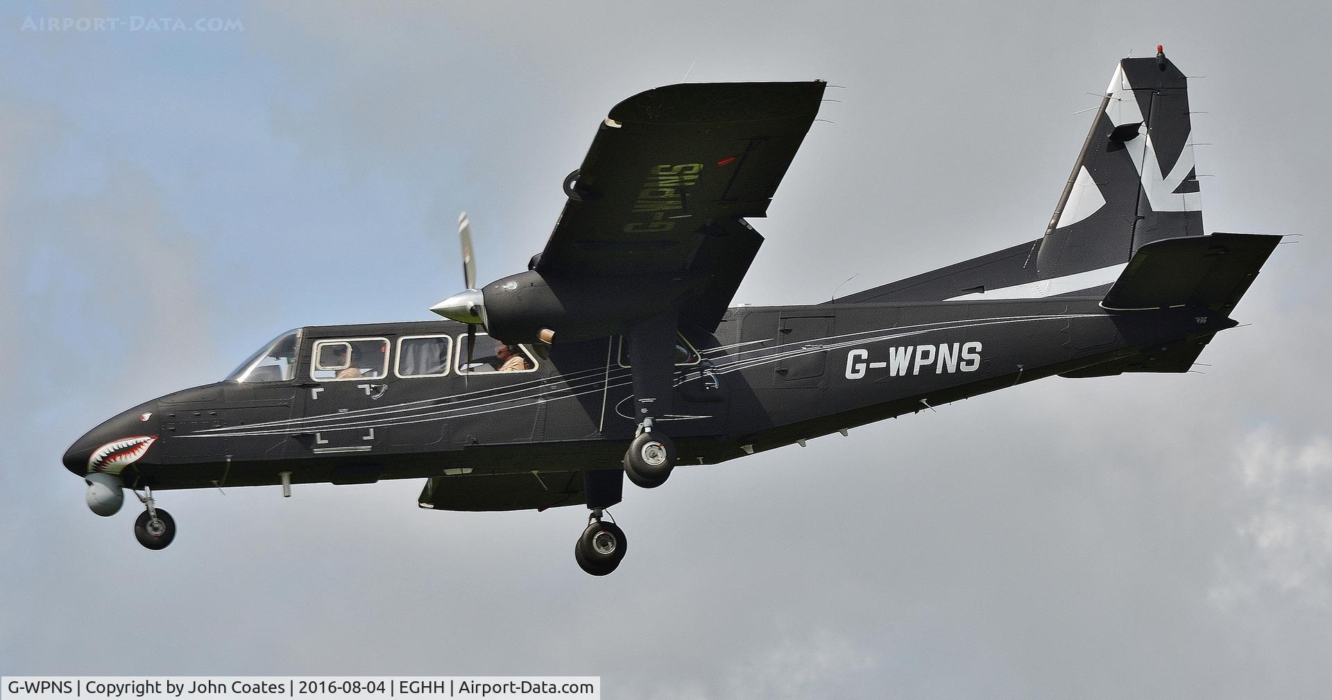 G-WPNS, 2002 Pilatus Britten-Norman BN-2T-4S Defender 4000 C/N 4011, Low pass in training