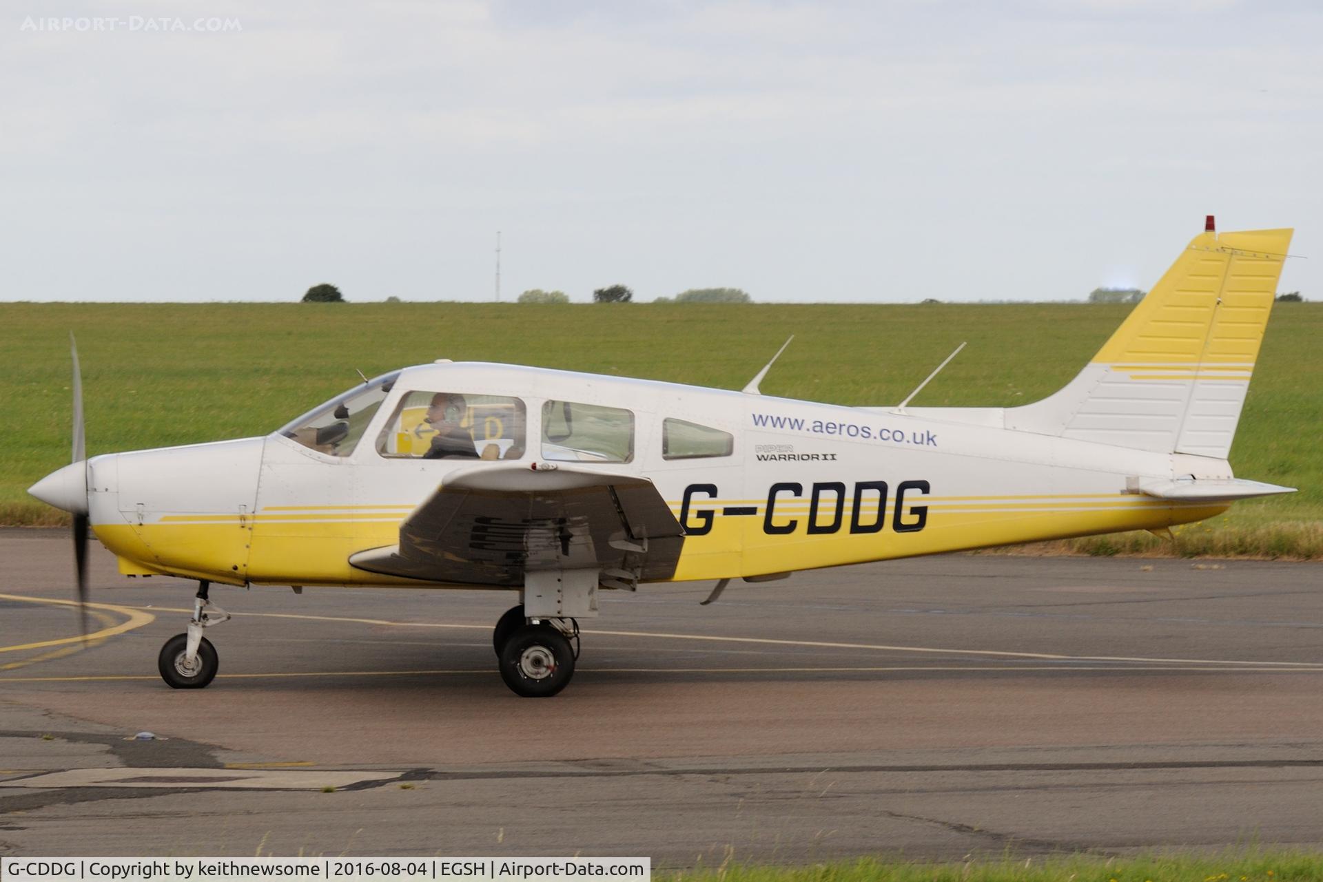G-CDDG, 1988 Piper PA-28-161 Cherokee Warrior II C/N 2816065, Nice Visitor.