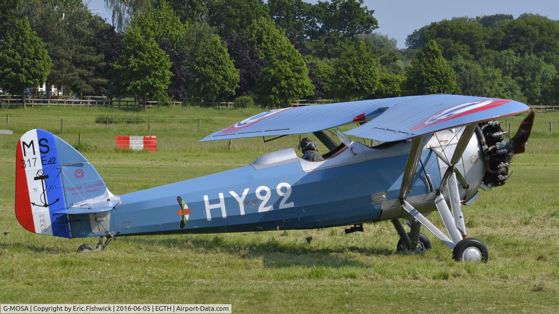 G-MOSA, 1952 Morane-Saulnier MS.317 C/N 351, 2. HY22 at Shuttleworth Collection's 'Fly Navy,' June 2016