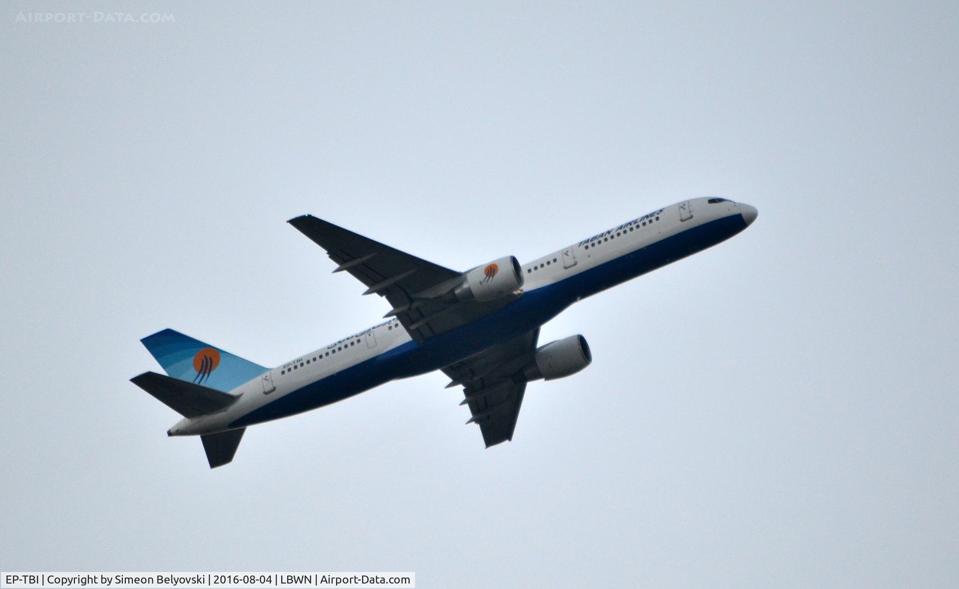 EP-TBI, 1996 Boeing 757-2Q8 C/N 27599, Take of Varna to Teheran