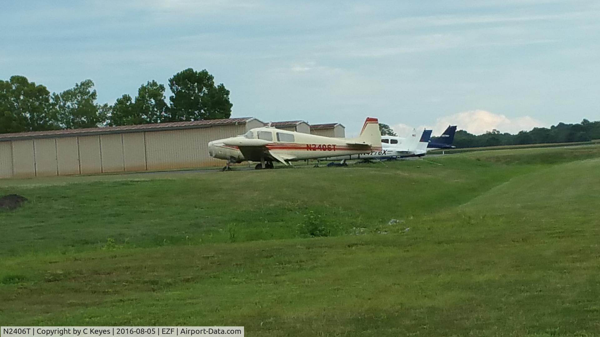 N2406T, 1962 Navion Rangemaster G C/N NAV-4-2406, Parked in grass at KEZF