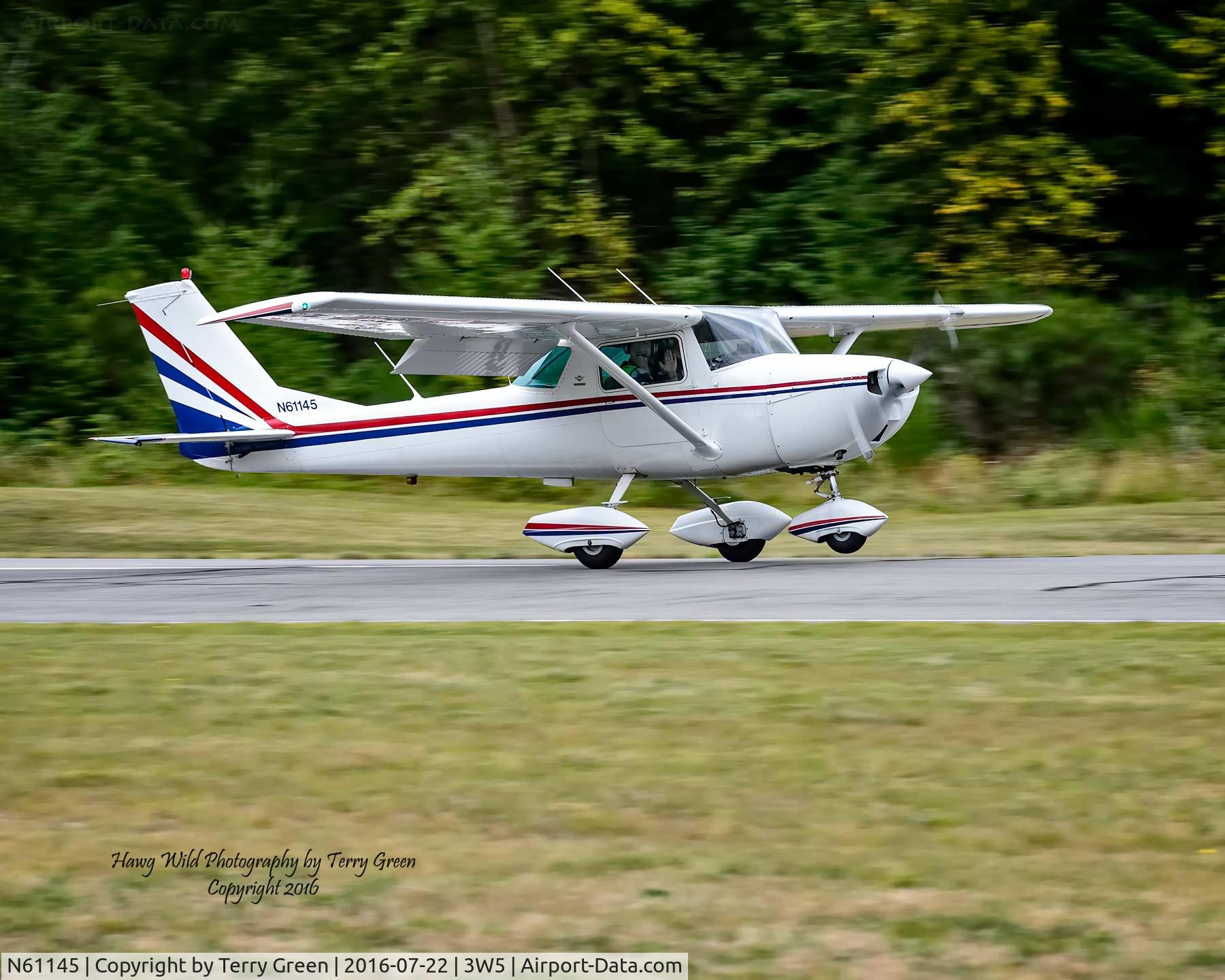 N61145, 1969 Cessna 150J C/N 15070836, 2016 North Cascades Vintage Aircraft Museum Fly-In Mears Field 3W5 Concrete Washington