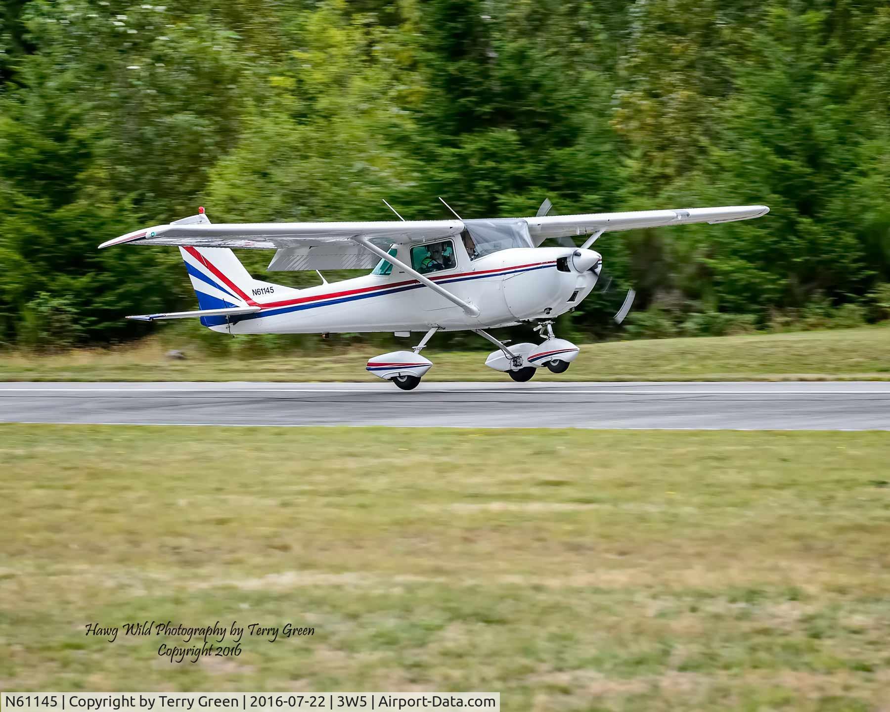 N61145, 1969 Cessna 150J C/N 15070836, 2016 North Cascades Vintage Aircraft Museum Fly-In Mears Field 3W5 Concrete Washington