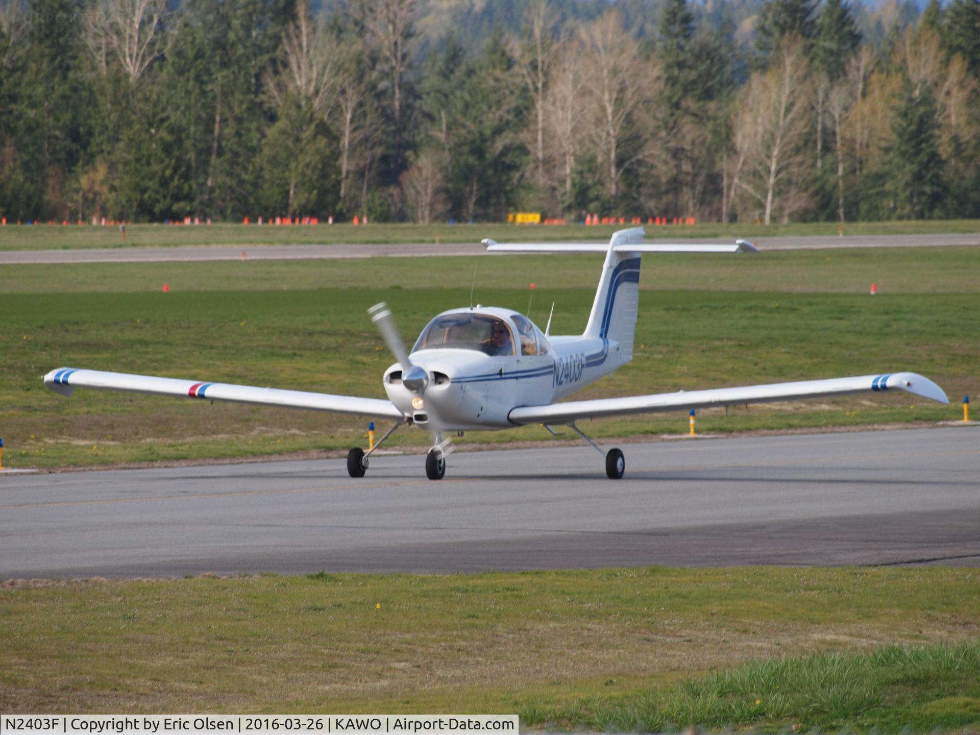N2403F, 1978 Piper PA-38-112 Tomahawk C/N 38-79A0419, Piper PA-38-112 coming back to KAWO.
