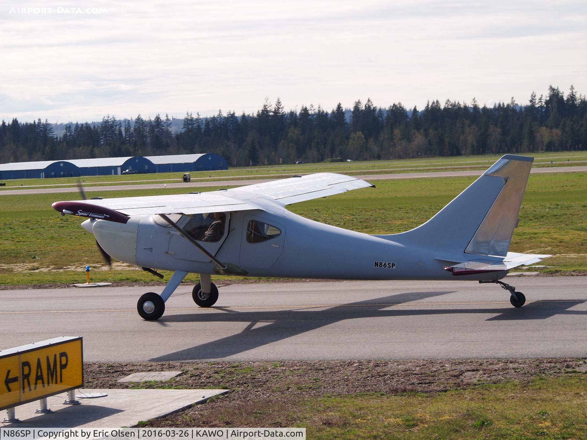 N86SP, 2007 Glasair GS-2 Sportsman C/N 7200, Glasair taxing in after a flight.