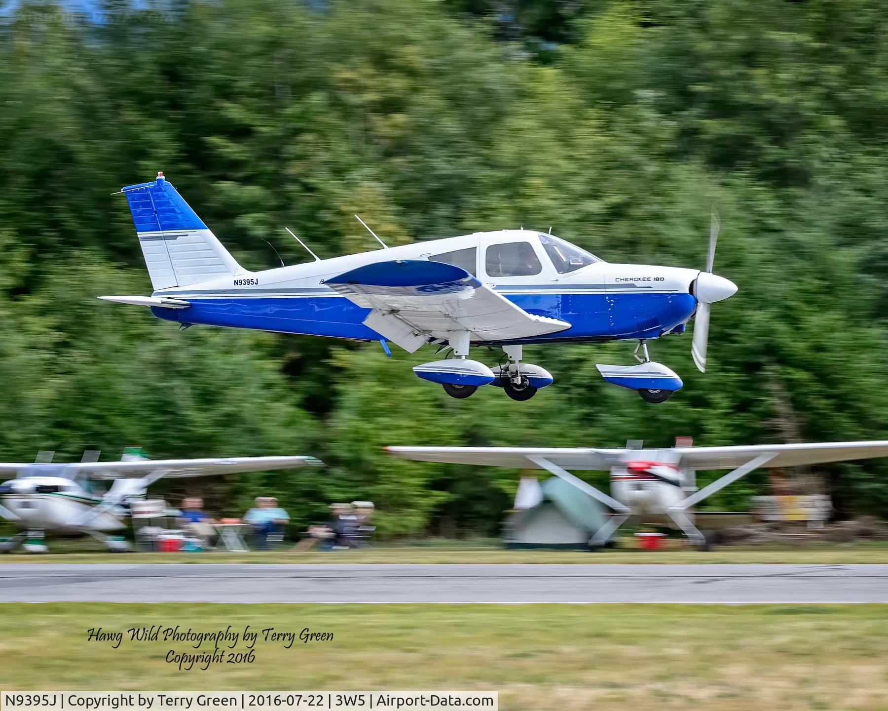 N9395J, 1966 Piper PA-28-180 C/N 28-3499, 2016 North Cascades Vintage Aircraft Museum Fly-In Mears Field 3W5 Concrete Washington