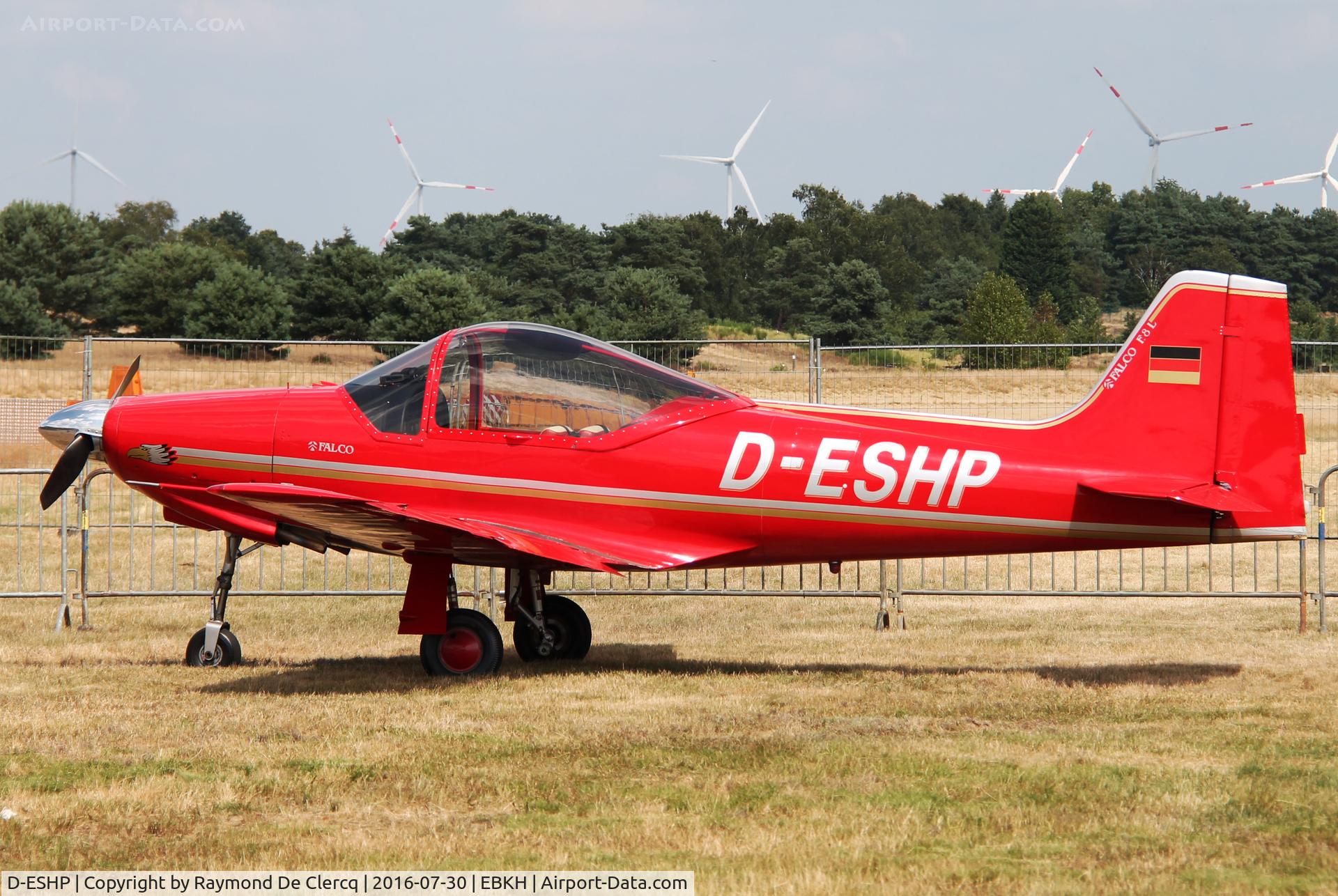 D-ESHP, 1997 Aeromere F-8L Falco III C/N 205, Keiheuvel fly in 2016.