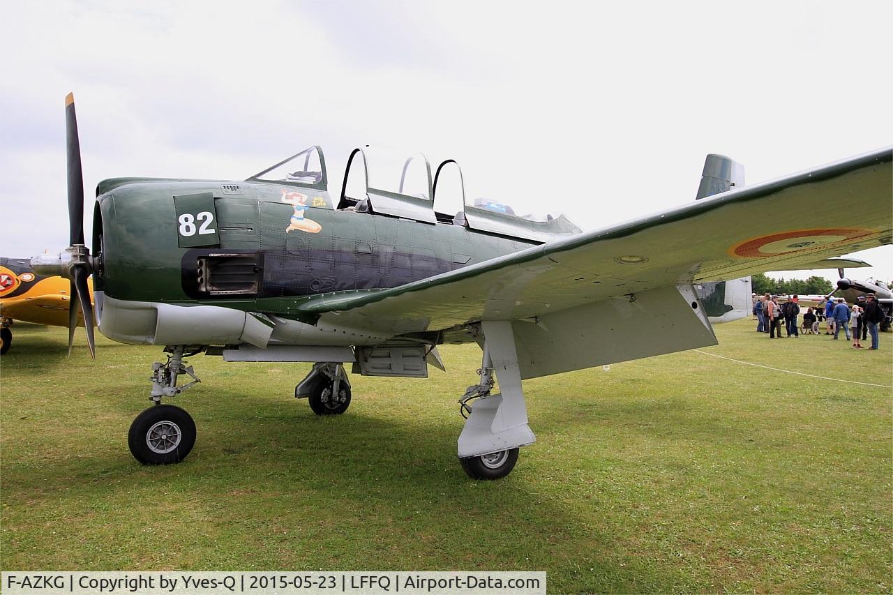 F-AZKG, 1951 North American T-28A Fennec C/N 174-111, North American T-28A Fennec, Static display, La Ferté-Alais airfield (LFFQ) Airshow 2015